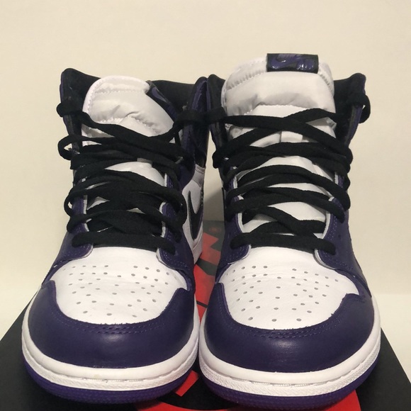 Nike Air Jordan 1 Retro High OG Court Purple 2.0 Shoe Men's Size 10 555088-500 - Picture 3 of 9